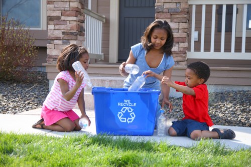 Local transfer station where separated recyclables are processed